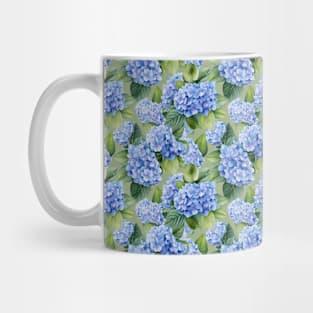 Hydrangea allover green Mug